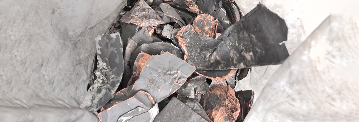 电池极片处理前