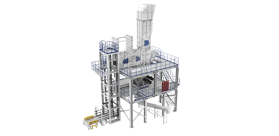 塔楼式封闭破碎系统
