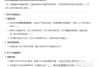 利用Deepseek分析不同厂家的设备（2）