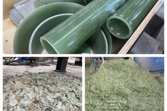 洁普双轴撕碎机破碎玻璃钢-固废资源化的新路径