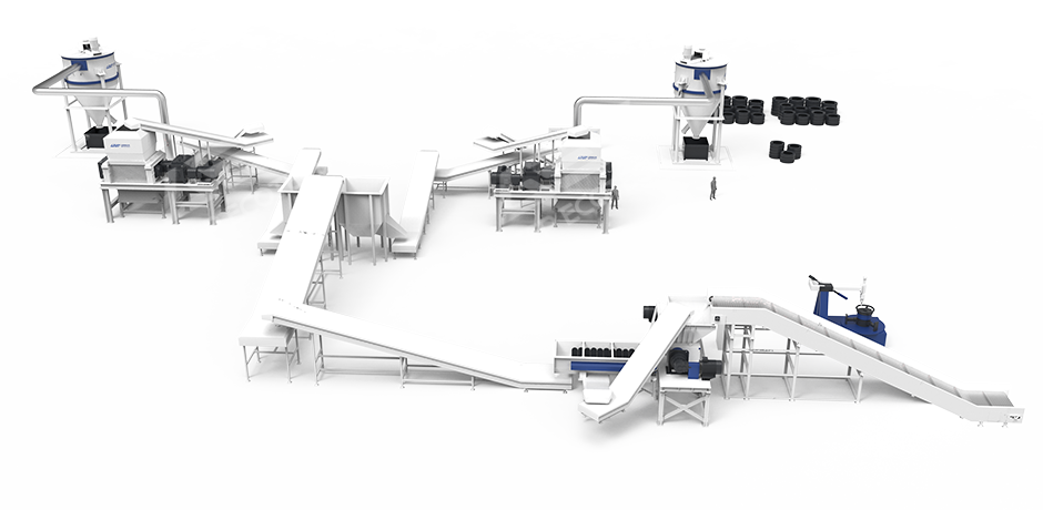 废旧轮胎裂解预处理