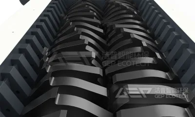 智能固废终结者--双轴撕碎机