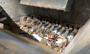 郑州陈腐生活垃圾破碎现场