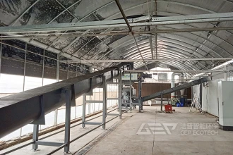 为黑水虻（BSF）项目设计的有机垃圾预处理生产线