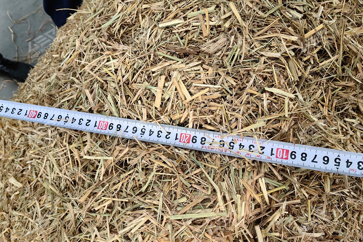 生物质秸秆撕碎机后效果