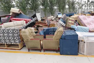 江苏淮安市大件垃圾处置生产现场