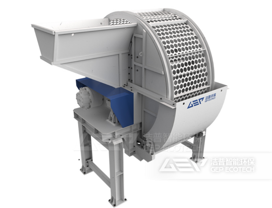 双轴轮胎撕碎机