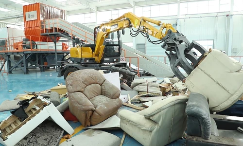 郑州生活垃圾分拣中心大件垃圾破碎处置项目
