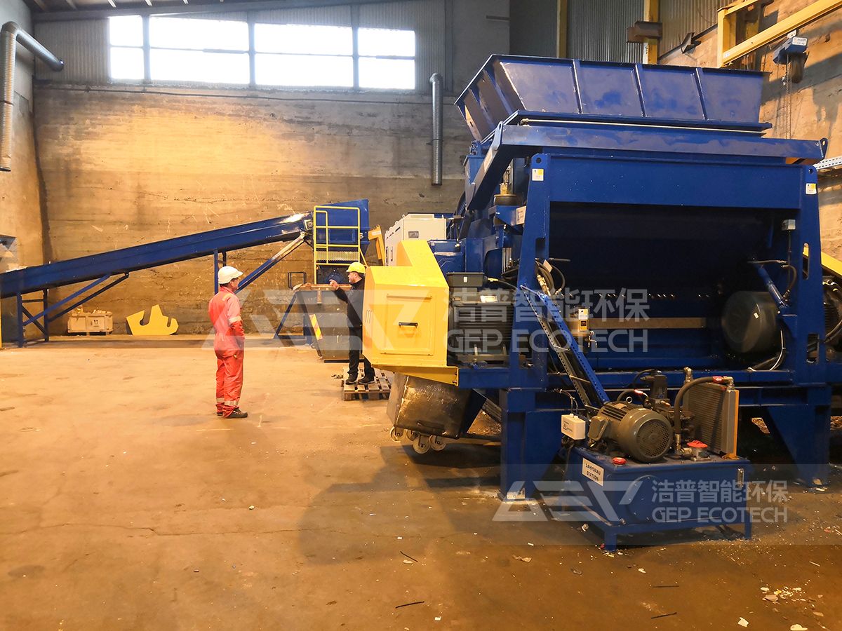 塑料破碎机案例现场