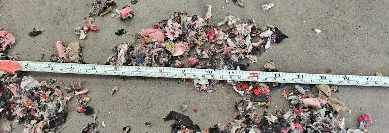 废旧纺织品处理后