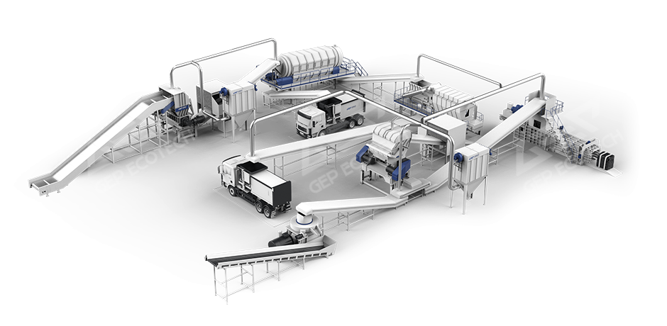 装修垃圾轻物质燃料制备