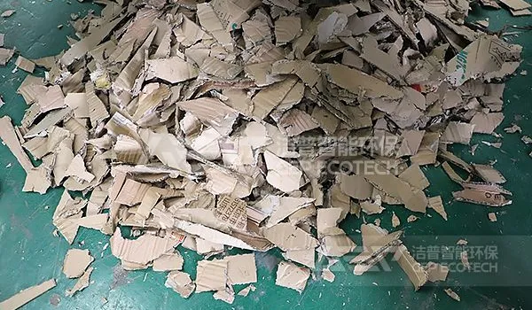 纸板/大纸筒等废纸处理,剪切式破碎机是一大利器