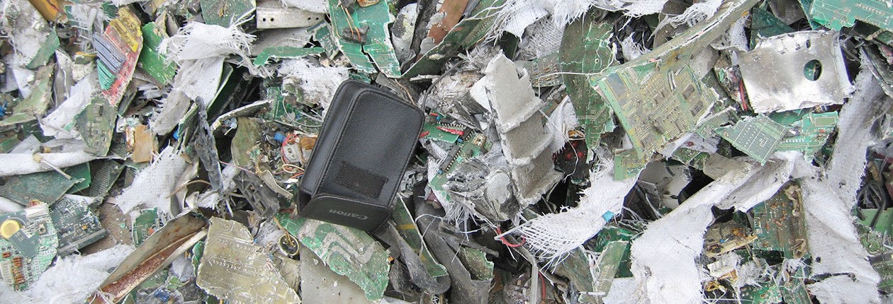 电子垃圾处理后