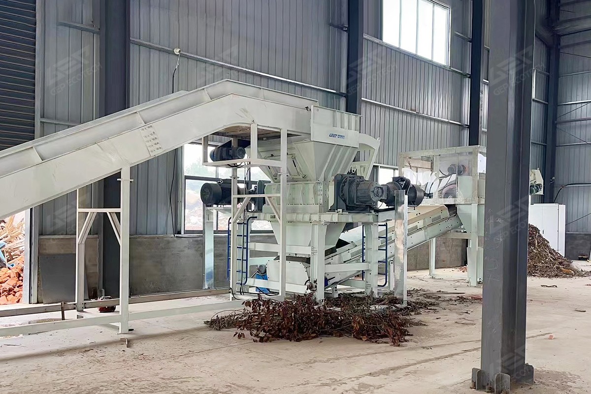 大件垃圾撕碎机现场