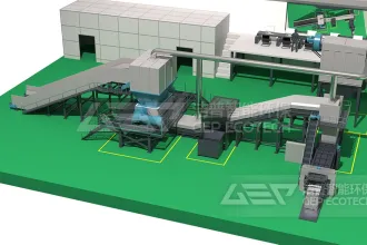 山西省大件垃圾和轮胎等固废处置生产线工艺