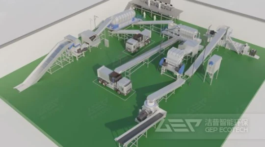 工业垃圾资源化系统演示动画