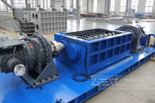 双轴工业垃圾撕碎机