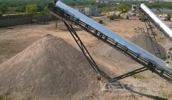 建筑垃圾处理生产线以及物料的回收应用