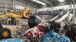 废纺织物、废布料破碎处置生产线