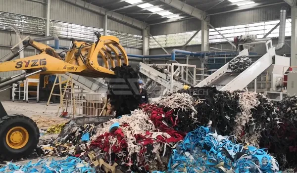 废纺织物、废布料破碎处置生产线