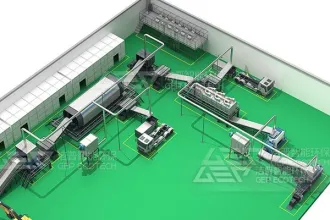 山东地区的一般工业固废都在用这条生产线处置