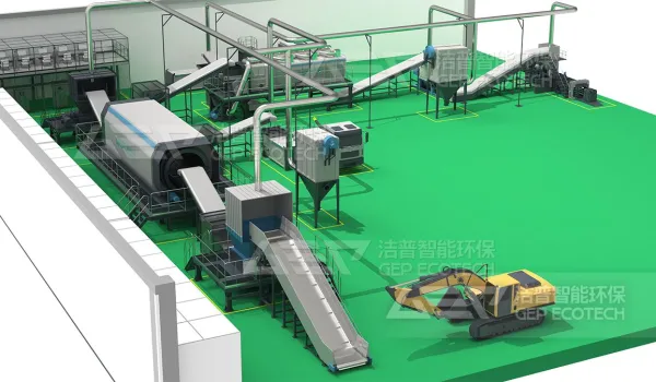 工业垃圾资源化产线