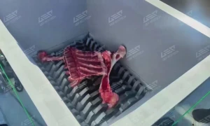 牛羊骨皮专用双轴撕碎机，无害化处置好帮手