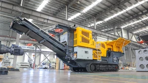 洁普履带式移动破碎站：固废处理的“变形金刚”