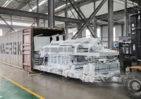 5吨/时屠宰废弃物双轴破碎机成功发往南非