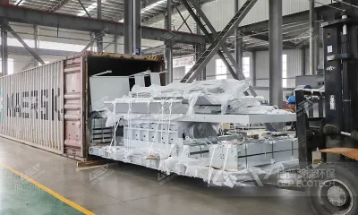 5吨/时屠宰废弃物双轴破碎机成功发往南非